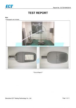 EK IP66 Certifikat ISPITIVANJA